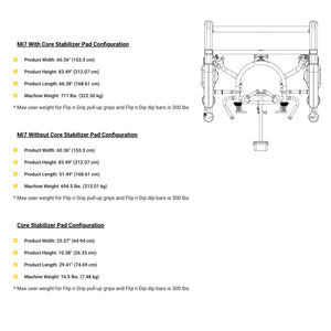 Hoist Mi7 Functional Trainer Dimensions