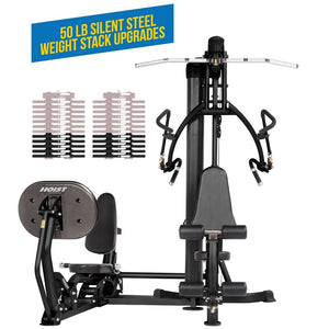 Hoist Mi1 Home Gym with Leg Press and 50lb Weight Stack Upgrade