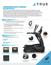 Load image into Gallery viewer, TRUE Fitness Performance Elliptical Trainer