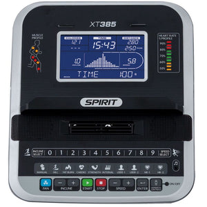 Spirit Fitness XT385 Treadmill console