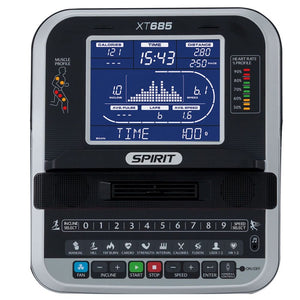 Spirit Fitness XT685 Treadmill console