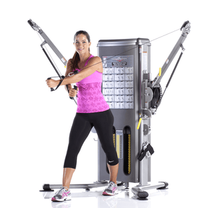 TuffStuff Evolution Dual Stack Functional Trainer (MFT-2700) in use
