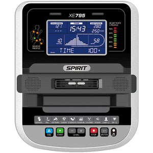 Spirit Fitness XE795 Elliptical Trainer console