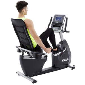 Spirit Fitness XBR25 Recumbent Bike rear-side